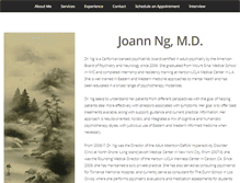 Tablet Screenshot of joannngmd.com